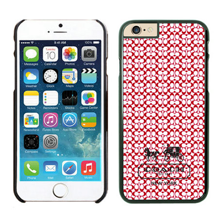 Coach In Confetti Signature Red iPhone 6 Cases EYR