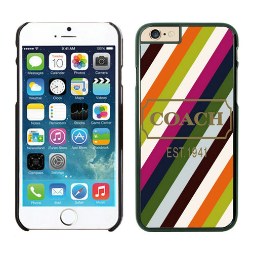 Coach Stripe Multicolor iPhone 6 Cases EZP