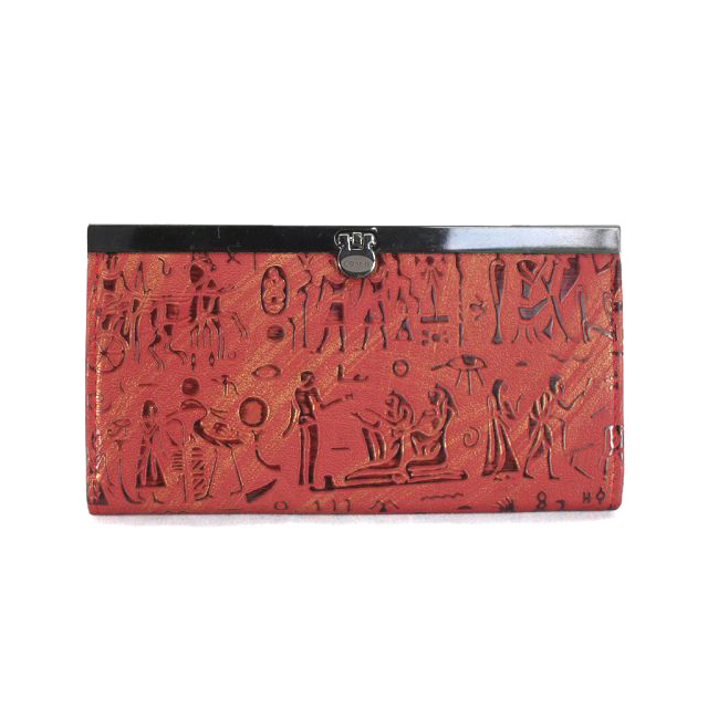 Coach Egyptian Wall Painting Large Red Wallets EDZ